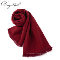 OEM Promotional Women Scarfs On Sale Red 100% Merino Wool Scarfs